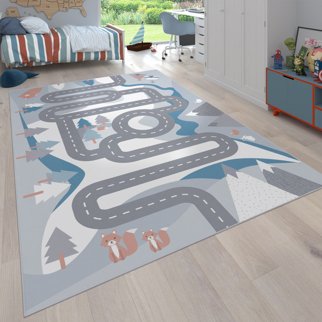Mack + Milo Waverly Place Flatweave Purple/Grey Rug Purple;Gray Rectangle 100 x 200cm