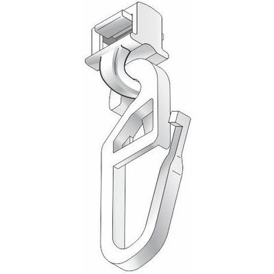 Klick-Gleiter HINNO "hinno-clic HC32" Gr. 1, weiß, B:0,85cm H:1cm L:3cm, Kunststoff, Gardinenbefestigungen, HINNO Clic-Gleiter