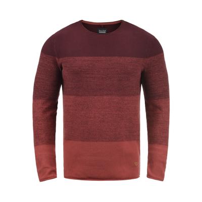 Rundhalspullover BLEND "Rundhalspullover BHBenno", Herren, Gr. XXL, rot (wine rot), Obermaterial: 100% Baumwolle CO., Pullover Rundhalspullover