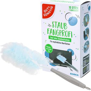Gut&Günstig Staubwedel Staubfangprofi, Mischgewebe, Länge: 30 cm, 10 Tücher