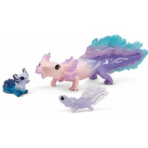 schleich Spielfigur BAYALA 42628, ab 5 Jahre, Axlotl Entdecker Set, 3 Stück