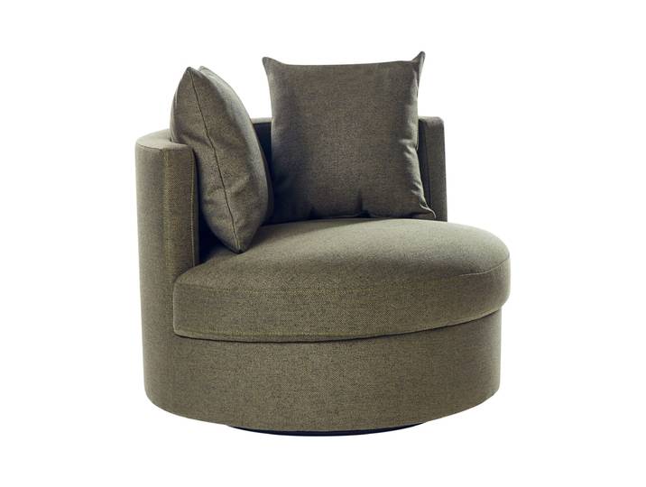 Fauteuil en tissu vert h61