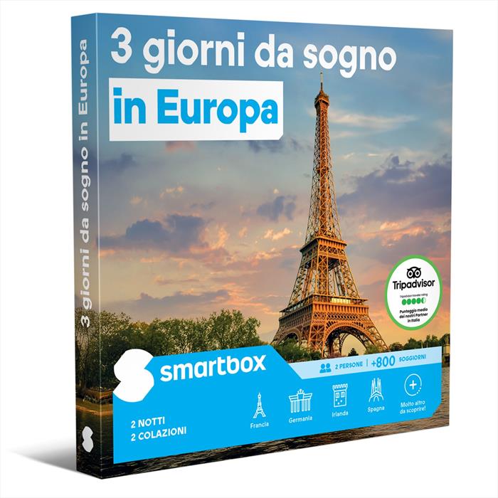 SMARTBOX 3 Giorni Da Sogno In Europa-ebox Digitale