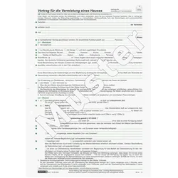 Baier & Schneider, Formular, Mietvertrag