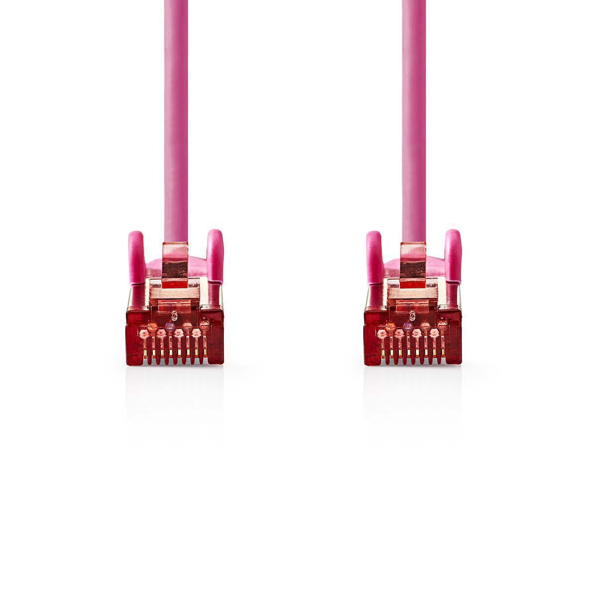 Nedis Cat6 S/FTP Netwerkkabel RJ-45 naar RJ-45, 15 meter, Roze