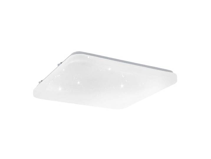 Eglo LED Plafonnier Frania-S\, lampe de plafond 1 flamme avec effet ciel étoilé\, matériau : acier\, plastique\, couleur : blanc\, L : 33 cm