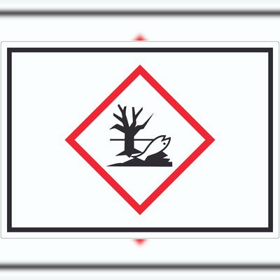 HB-Druck Aufkleber Gewässergefährdend Symbol Verunreinigung von Wasser A3 (297x420mm)