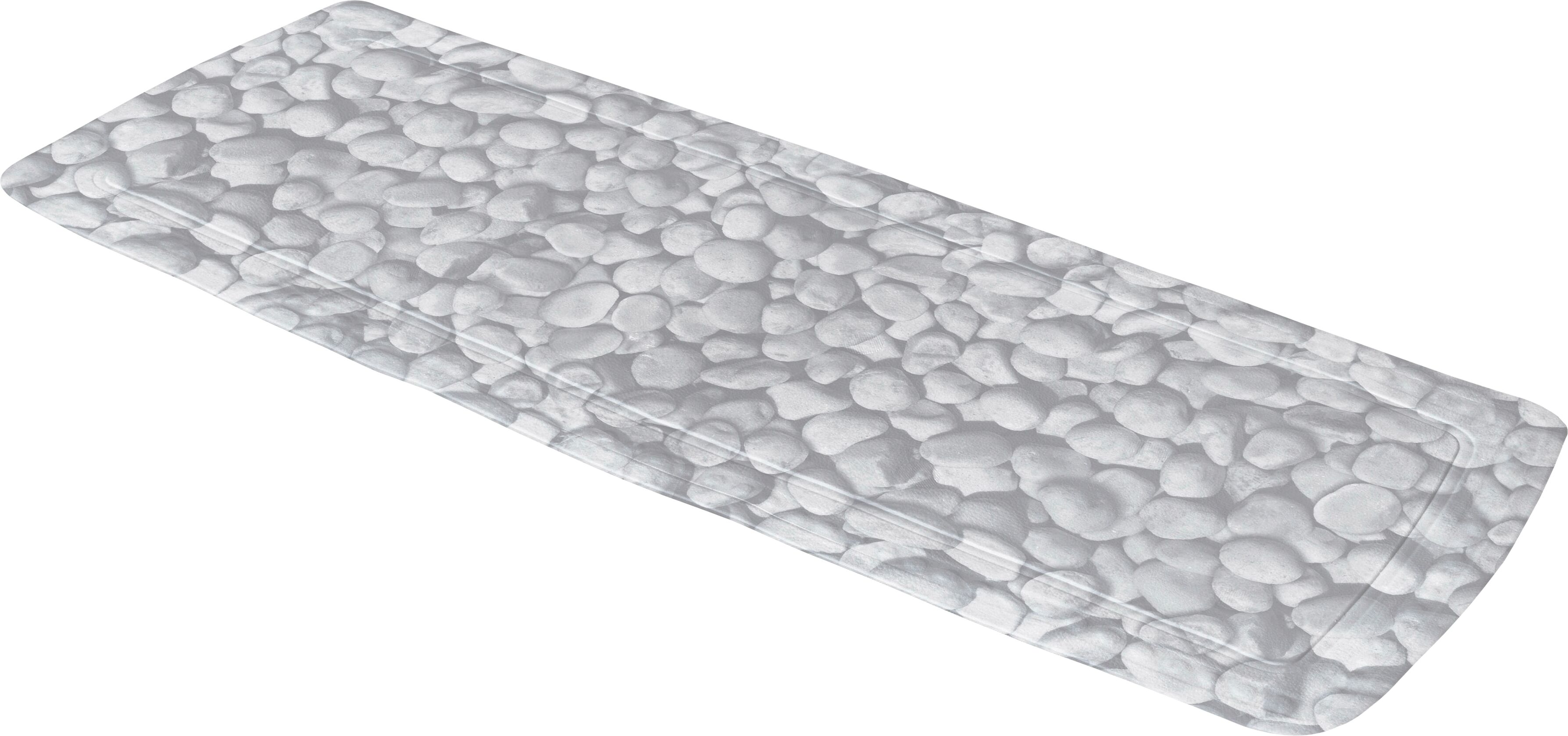 Wanneneinlage KLEINE WOLKE "Stepstone", grau, B:92cm H:0,3cm L:36cm, PVC Schaum, Wanneneinlagen, Wanneneinlage