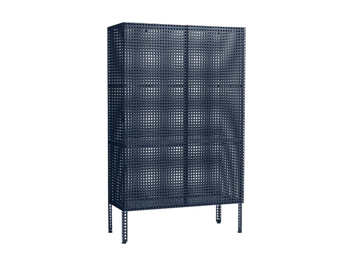 HAY Armoire Perforated Cabinet large Steel blue