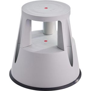 Sprintis Rollhocker THXX000001, aus Kunststoff, Höhe 42cm, Tragkraft 150kg, lichtgrau