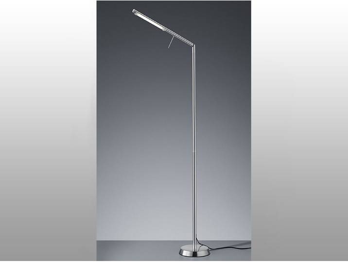 Trio Filigran Stehleuchte Metall/Glas Nickel matt/Weiß Sensordimmer