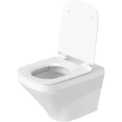 Duravit, Toilette + Bidet, splrandloses Wand-WC-Set Durastyle Rimless wei mit SoftClose WC-Sitz und Verdeckter Befes