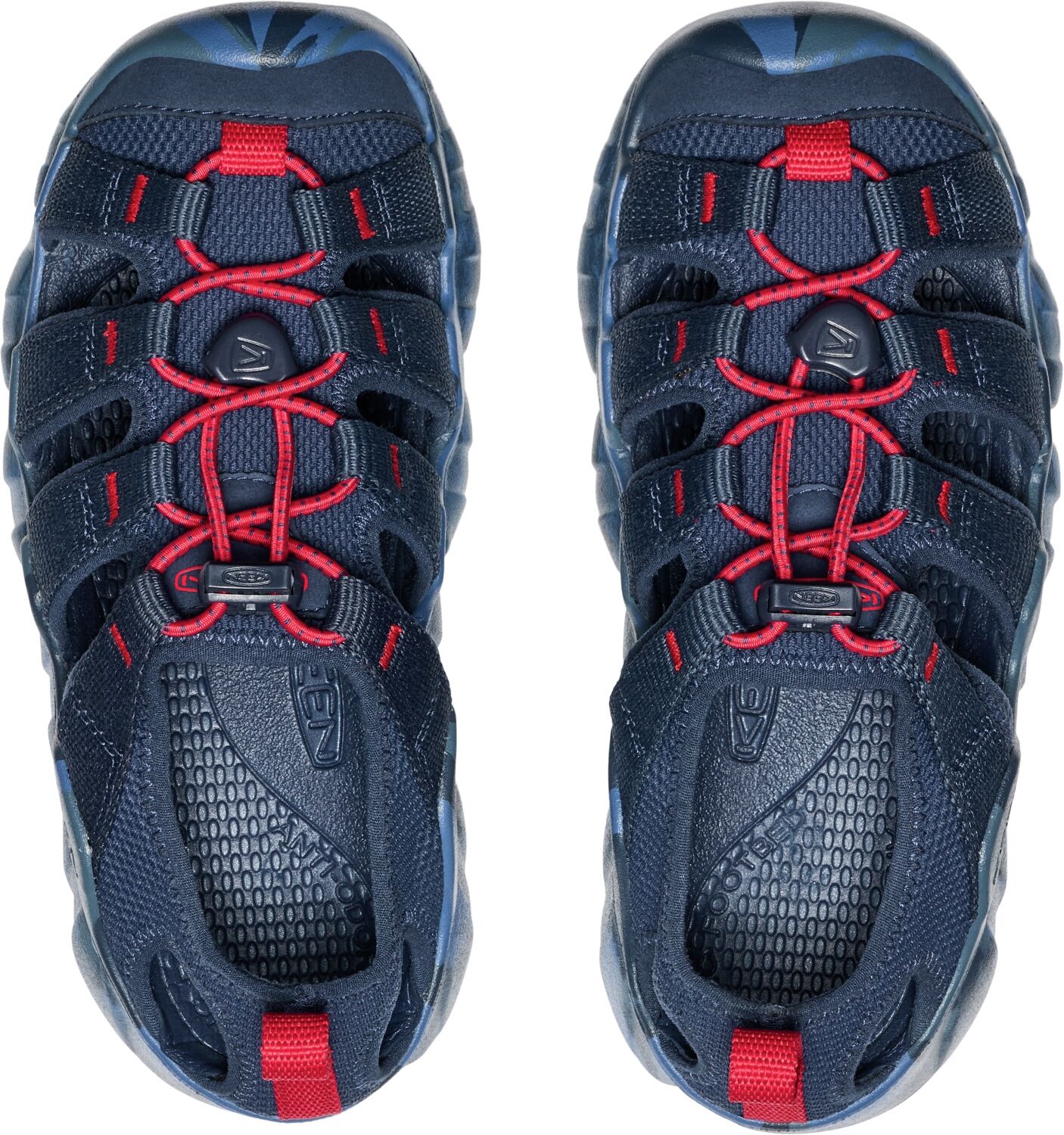 Sandale KEEN "HYPERPORT H2", Mädchen, Gr. 34, rot (naval academy, rot carpet), Synthetik, Schuhe Sandale naval academy, rot carpet 34