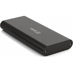 Fantec NVMe31 SSD-Gehäuse USB 3.1 (M.2), Festplattengehäuse, Schwarz