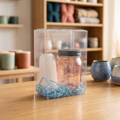 ClearBags "rPET Crystal Clear Pop & Lock Box 5 3/8"" x 3"" x 7 3/8"" 25 Pack"