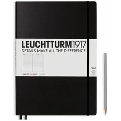 Leuchtturm1917, Heft + Block, Master Slim, Hardcover (A4, Liniert, Harter Einband)