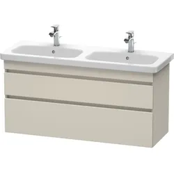Duravit DuraStyle Waschtisch-Unterschrank DS649809191 123x44,8x61cm, 2 Auszüge, Becken links/rechts, taupe