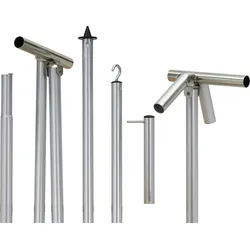 Berger Basisgerüst aus Aluminium für Sonnendächer ohne Vordach, Durchmesser 28 mm