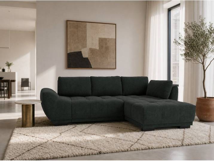 foamnova Ecksofa Leuven, Recamiere links/rechts, B 269 cm, Flache, moderne Silhouette, schlanke Füße