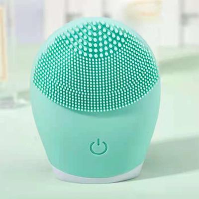 Uplifted Trends Electric Silicone Facial Cleanser & Massager Vibration Pore Cleaner For Skincare Self Cleaning Beauty Tool green