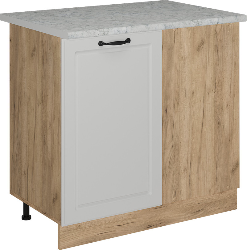 Vicco R-Line Hoekkast Wit Landhuis met Marmeren Afwerking, Model 53567