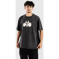 A.LAB Middle Finger Boxy T-Shirt vintage black Gr. S