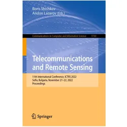 Telecommunications and Remote Sensing, Fachbücher von Boris Shishkov, Andon Lazarov