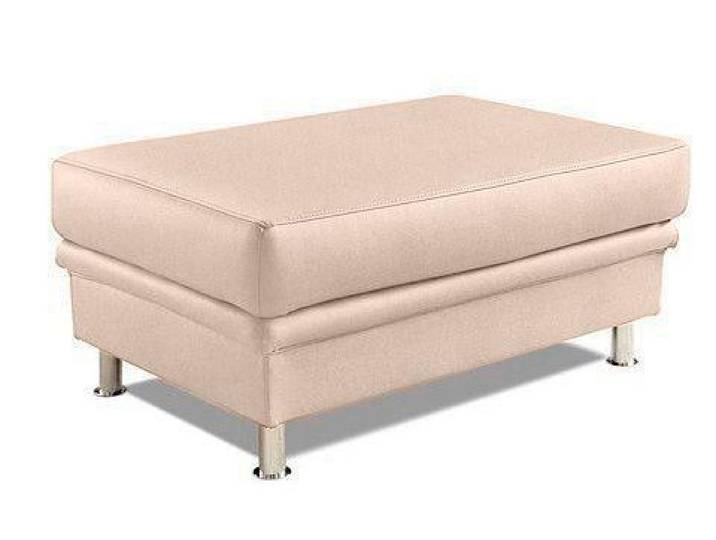 Hocker SIT & MORE Mailand, B: 102 cm , beige (natur), B:102cm H:45cm T:69cm, Luxus-Kunstleder;Kunstleder Softlux;NaturLEDER (echtes Rindleder)/Korpus passendes Kunstleder Softlux;Luxus-Microfaser Altara Nubuck (100% Polyester), Hocker, Hocker, individuell zu kombinieren