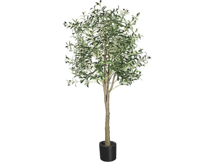 Kunstpflanze Olivenbaum 180 cm Grün, Kunststoff, 180 cm, Dekoration, Blumen & Blumentöpfe, Kunstpflanzen