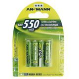 ANSMANN maxE HR03 Nickel-Metall-Hydrid AAA Micro Akku 550 mAh 4er Pack