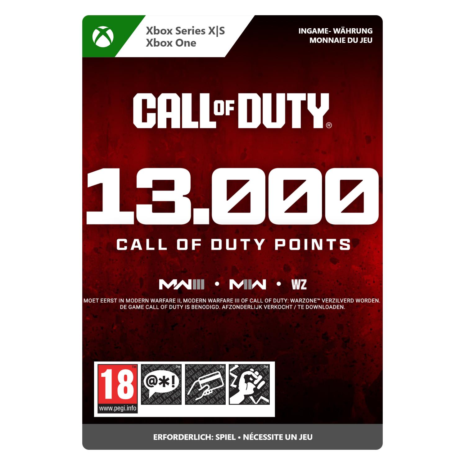 Microsoft Xbox Call of Duty Points - 13,000 Download Code (7LM-00074)