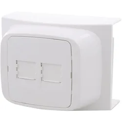 Attema, Steckdose, K40 contactdoos tel/data CAT5 2x8-polig polarwit