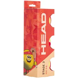 Tennisbälle - Head - 3B HEAD STAGE 3 - RED - 4 DZ