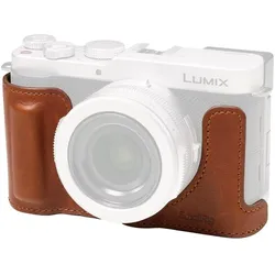 SmallRig 5699 Leather Half Case for Panasonic LUMIX L10 (Brown), Kameratasche, Braun