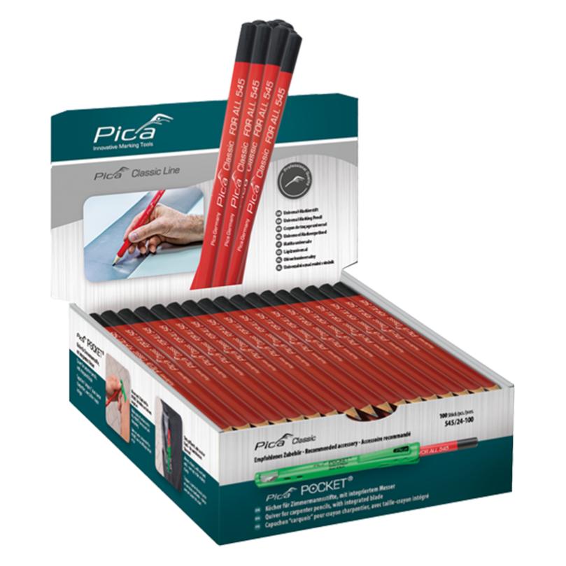 Pica Markierstift Classic FOR ALL Länge 23 cm gespitzt (100x) (545/24-100)
