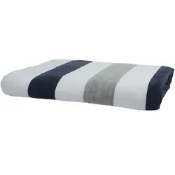 The One Towelling Handtuch 'Stripe' T1-STRIPE anthracite/light grey/white 90 x 190 cm