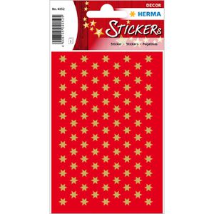 Herma Sticker Decor, 4052, gold, 6 zackig, Ø 16 mm, 285 Sterne, 285 Stück