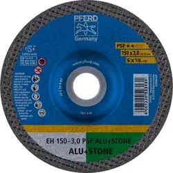 PFERD TOOLS Trennscheibe EH gekröpft Universallinie PSF ALU+STONE für Alu/NE-Metall/Stein - 61823326