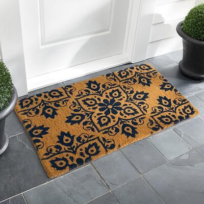 Molly Medallion Coir Door Mat - Grandin Road