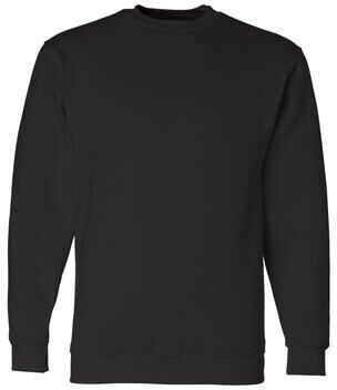 Bayside BA1102 USA-Made Crewneck Sweatshirt in Black size Medium 1102