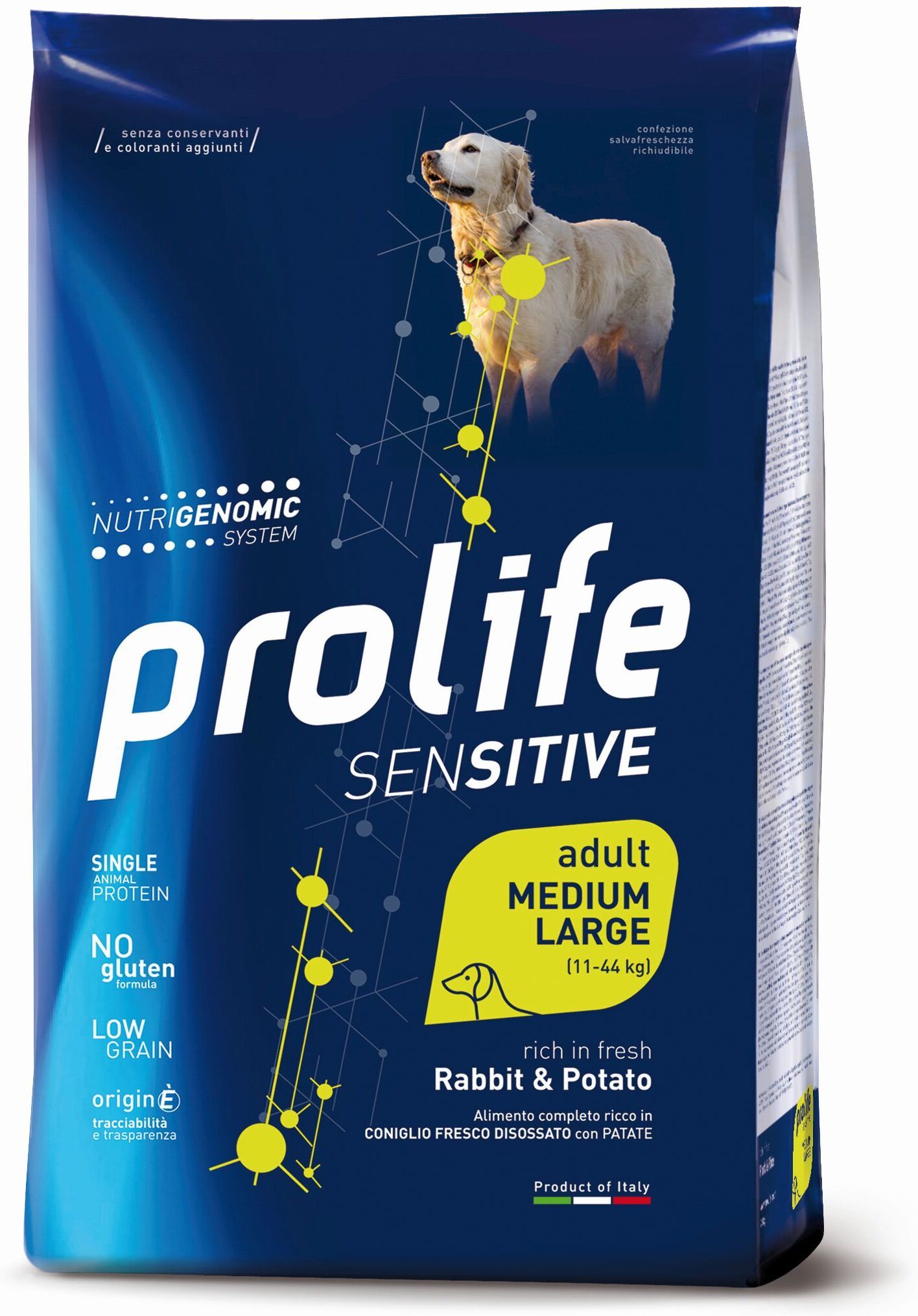 Zoodiaco Prolife Dog Sens Ad Rabbit10kg