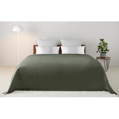 Tagesdecke OTTO HOME "Melli Tagesdecke, Überwurf im Landhausstil", grün (grün, meliert), B:280cm L:210cm, Baumwolle, Tagesdecken, leichter Bettüberwurf ohne Füllung, auch als Tischdecke verwendbar