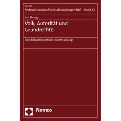 Volk, Autorität und Grundrechte, Taschenbuch von Yan Zhang, Nomos, 978-3-8329-5780-3