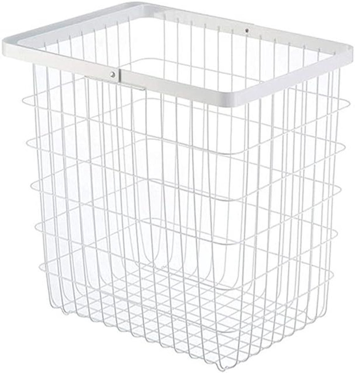 Wasmand Metaal Wit - Ventilerende Kledingmand met Hol Ontwerp - Breedte: 38 cm