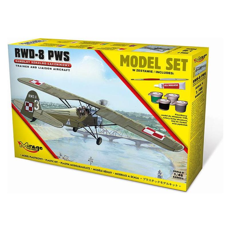 Mirage Hobby R.W.D.-8 PWS(Trainer a.Liaison plan vers (Model Set) (848092)