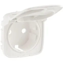Legrand 754849 Valena Allure Abdeckung Schutzkontaktsteckdose Klappdeckel Farbe: Perlmutt