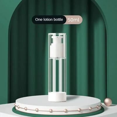 Inspired Living Airless Travel Pump Bottle Set Refillable Cosmetic Cream & Lotion Dispenser (15ml 30ml 50ml) lotion Bottle 50ml