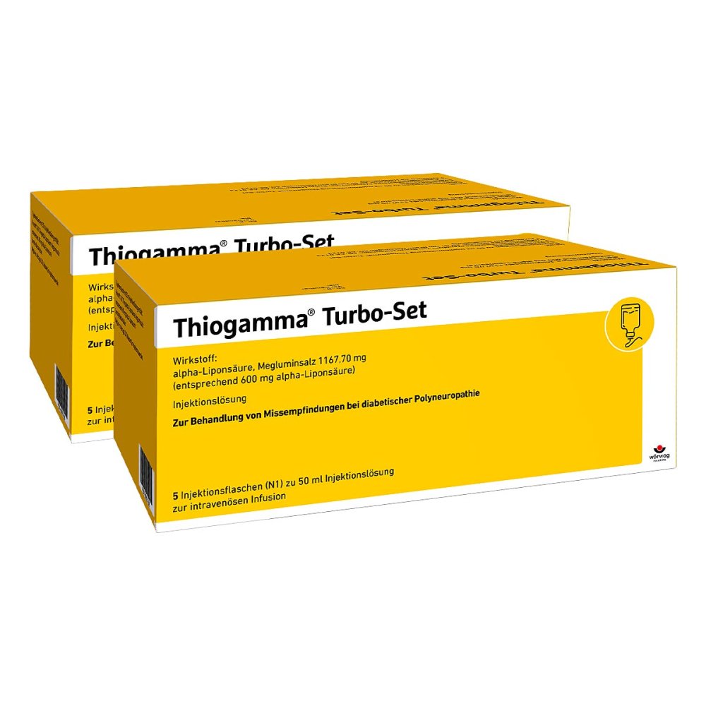Wörwag Pharma GmbH & Co. KG Thiogamma Turbo Set Injektionsflaschen 00921444