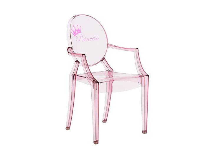 KARTELL KIDS chaise pour enfants LOU LOU GHOST (Rose / Princesse - Polycarbonate transparent)