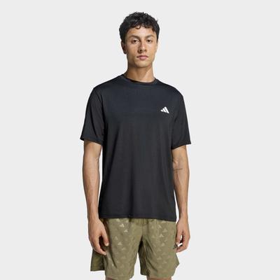 T-Shirt ADIDAS PERFORMANCE "WORKOUT ESSENTIALS FLEX", Herren, Gr. XL, schwarz, Obermaterial: 92% Polyester, 8% Elasthan, Rundhals, Shirts T-Shirt